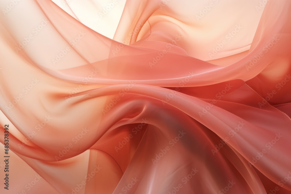 Light Red tulle, Blush tulle, Fabric texture, Tulle texture, Tulle close up background - obrazy, fototapety, plakaty 