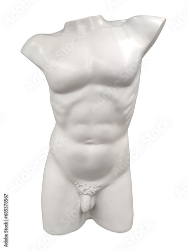 Statue of nude figure man body photo