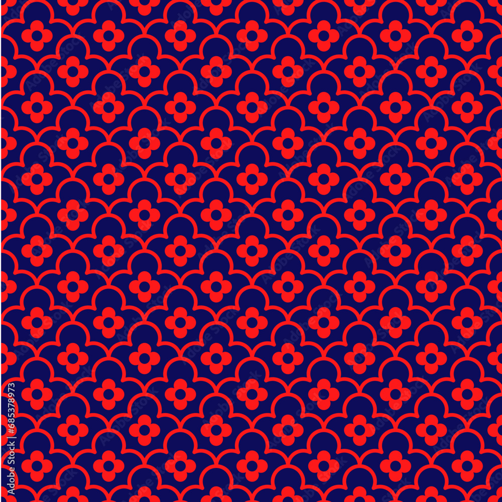 Retro geometric seamless pattern vector image Retro geometric seamless pattern vector image