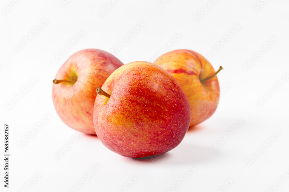 Red apples isolated on white background Red apples isolated on white background