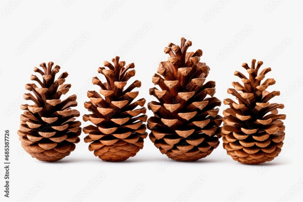 Group of Pine Cones Arranged in a Neat Formation Group of Pine Cones Arranged in a Neat Formation