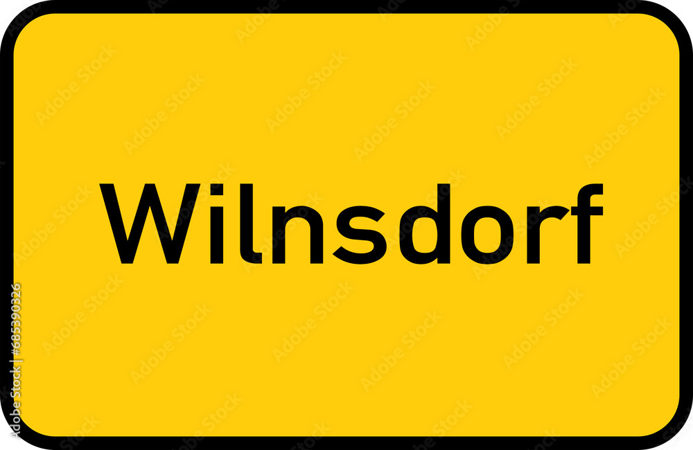 City sign of Wilnsdorf - Ortsschild von Wilnsdorf City sign of Wilnsdorf - Ortsschild von Wilnsdorf