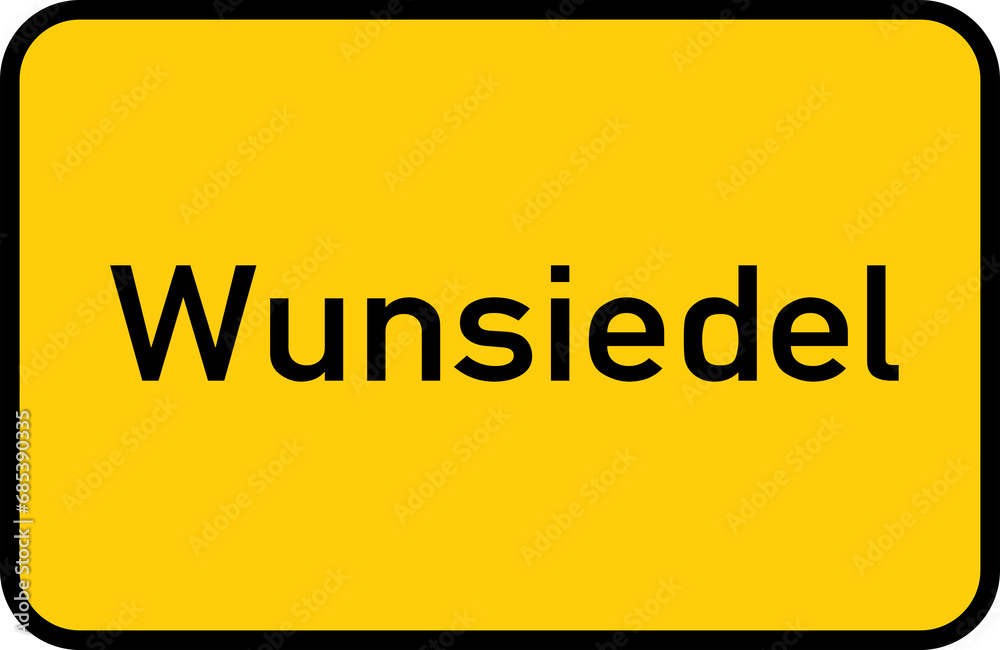 City sign of Wunsiedel - Ortsschild von Wunsiedel City sign of Wunsiedel - Ortsschild von Wunsiedel