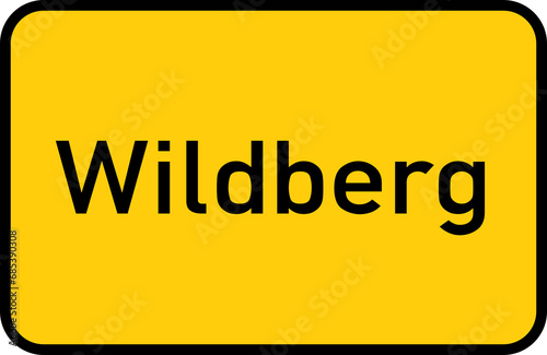 City sign of Wildberg - Ortsschild von Wildberg photo