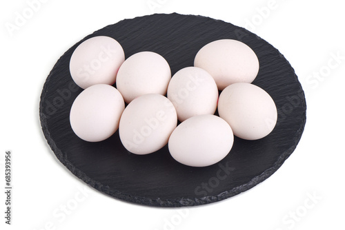 Eggs, isolated on white background.