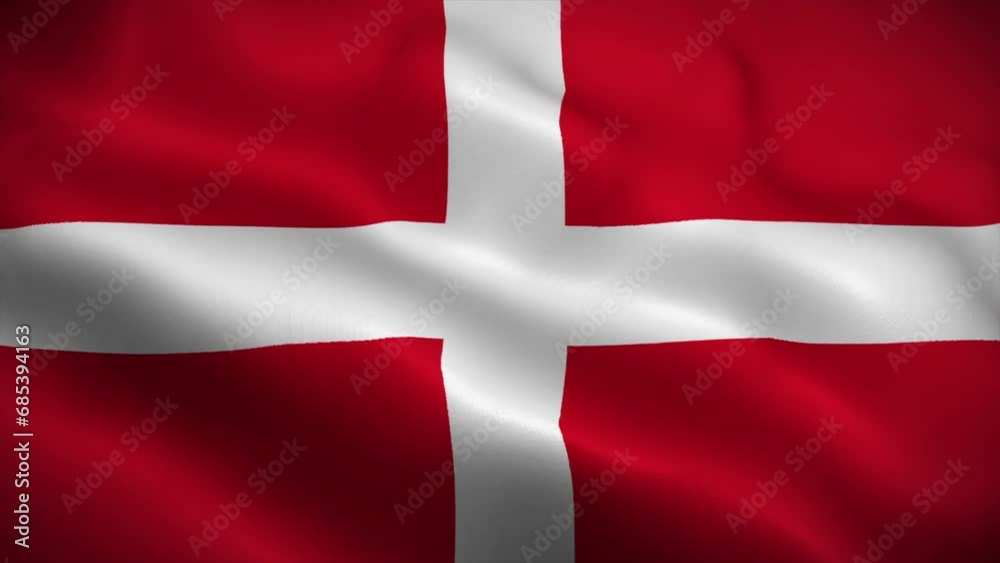 Malta flag waving animation, perfect loop, official colors, 4K video