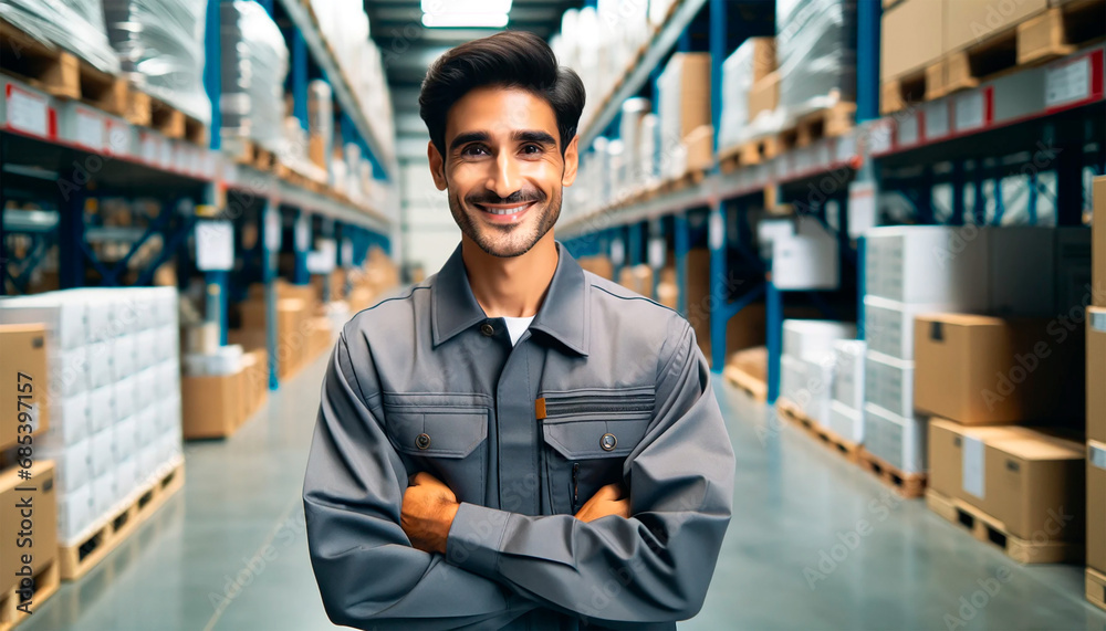 Fototapeta premium person in deposit, working 