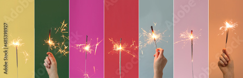 Collage of Christmas sparkl...