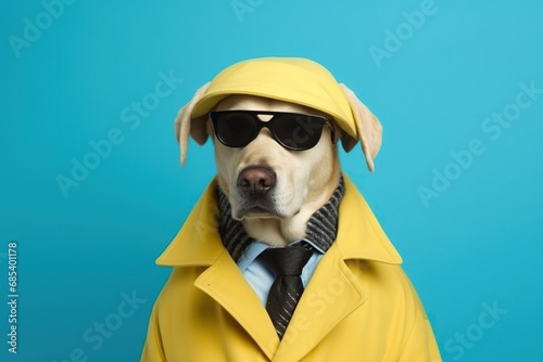 confident cool dog dressed as a spy © RealPeopleStudio