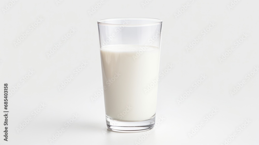 Glass of milk on a white background ,fresh eco dairy products Glass of milk on a white background ,fresh eco dairy products