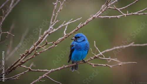 a bird with bright blue plumage perched on a sawn wooden branch