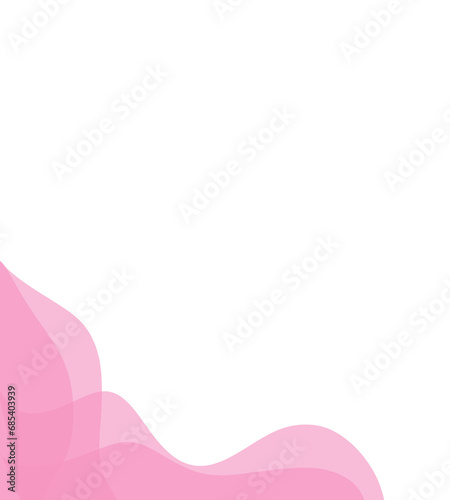 Pink wave elemen simple
