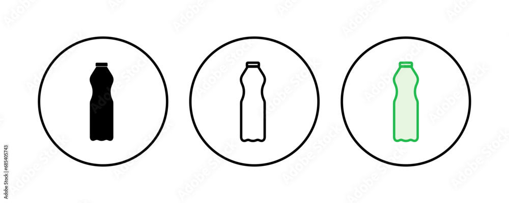 Bottle icon set. bottle vector icon Bottle icon set. bottle vector icon