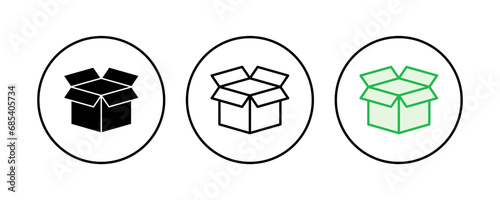 Box icon set. box vector icon, package, parcel
