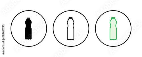 Bottle icon set. bottle vector icon