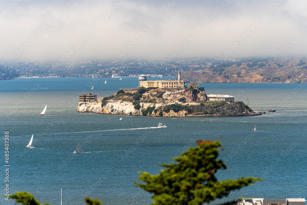 Naklejka premium Alcatraz Island in San Francisco, California