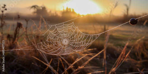 A beautiful spider web