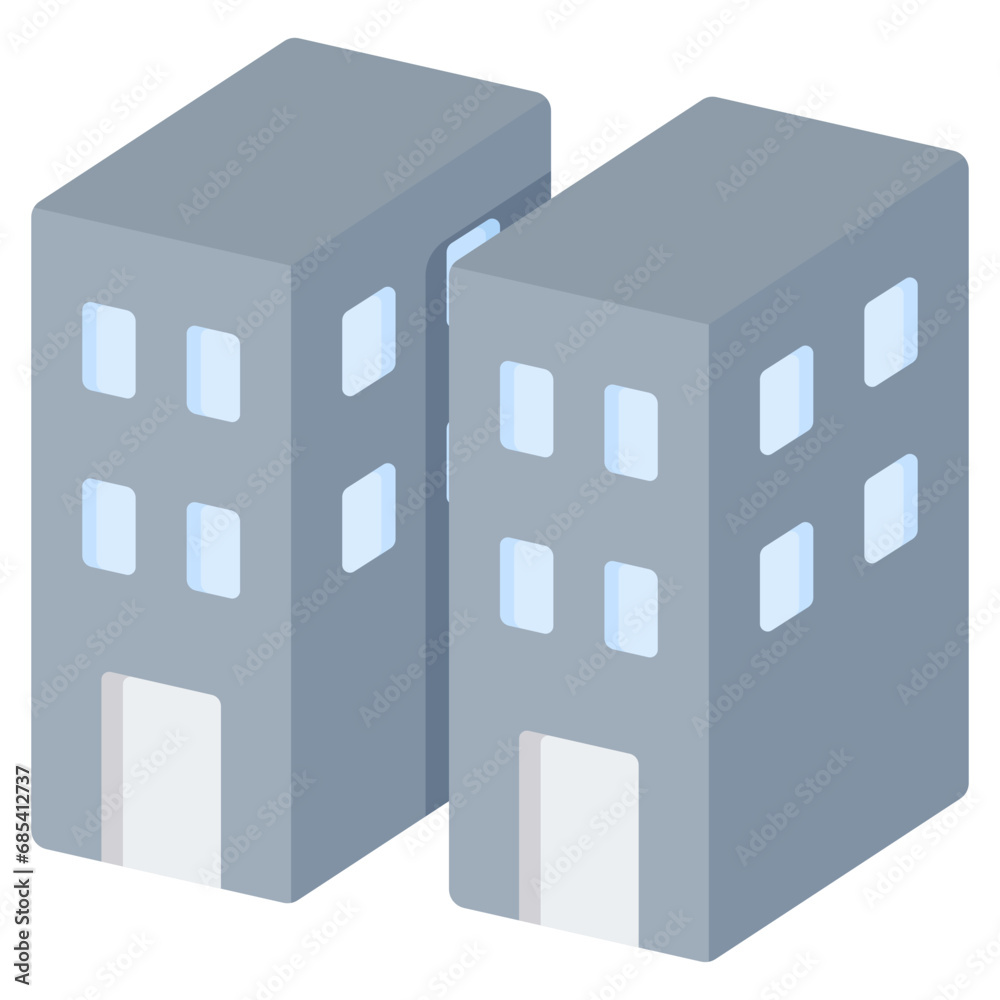 Fototapeta premium Apartment Flat Icon