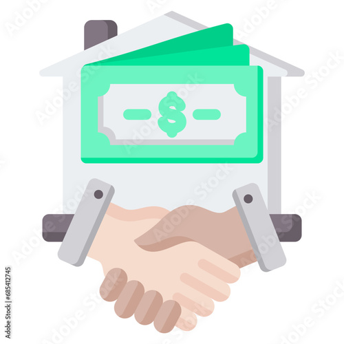 Down Payment Flat Icon