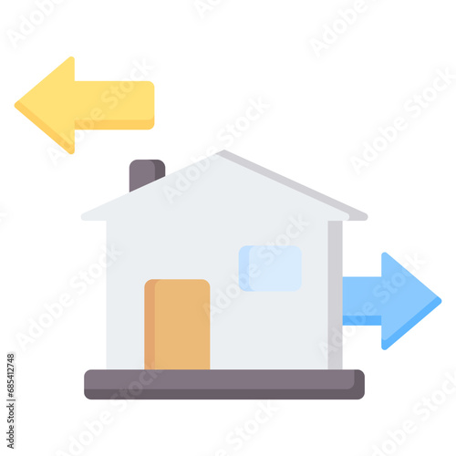 Rental Property Flat Icon