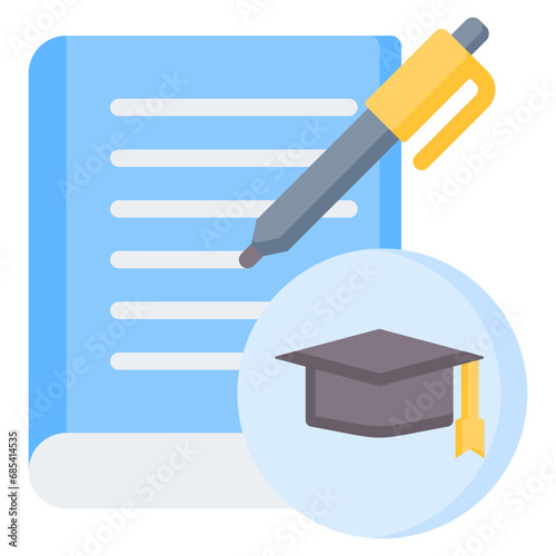 Thesis Flat Icon
