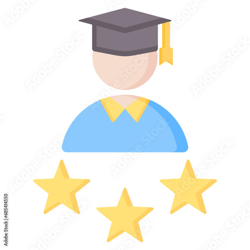 Bachelor Of Arts Flat Icon