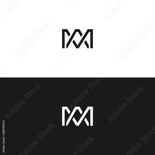 MA logo. M A design. White MA letter. MA, M A letter logo design. Initial letter MA linked circle uppercase monogram logo. M A letter logo vector design. 