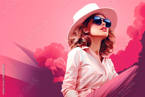 background with woman fashion image