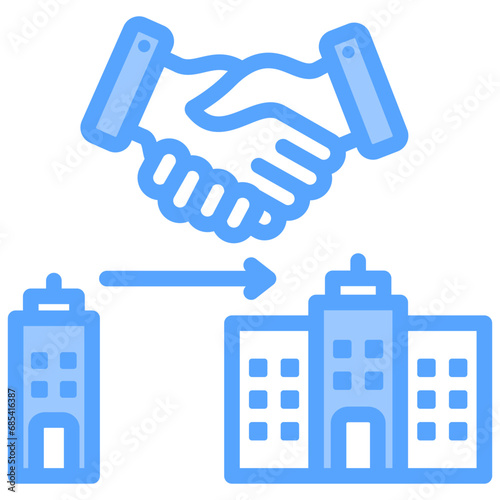 Acquisition Blue Icon