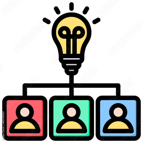 Creative Director Outline Color Icon