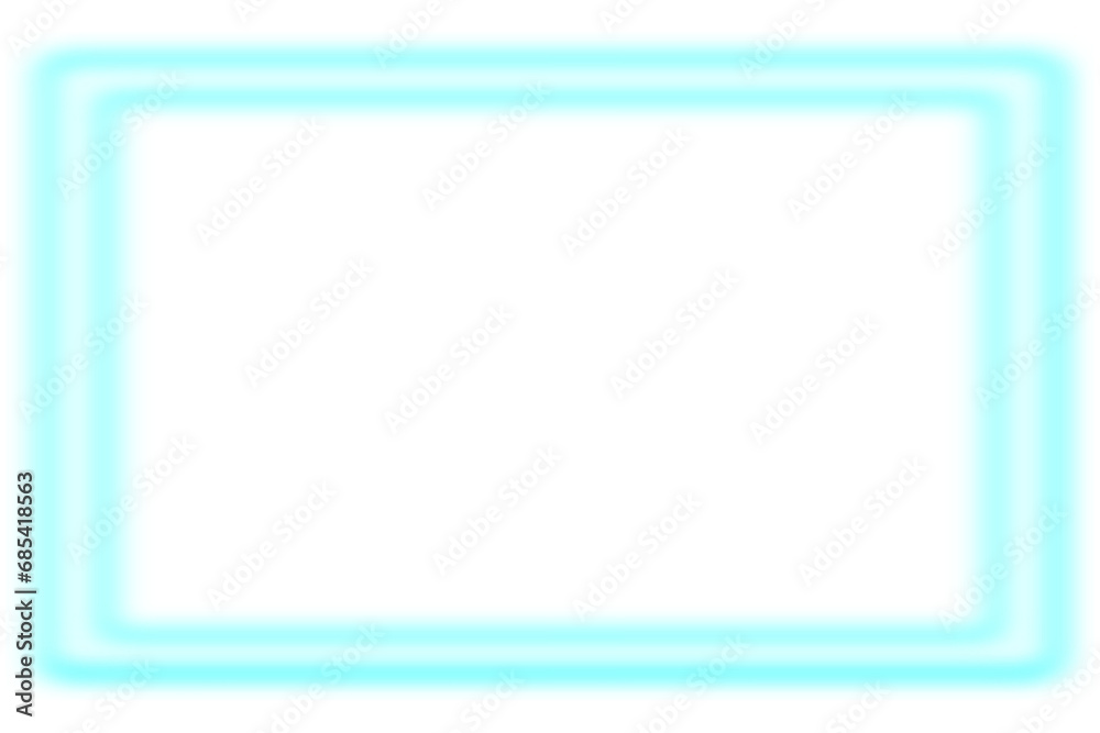 Blue neon square frame png Blue neon square frame png