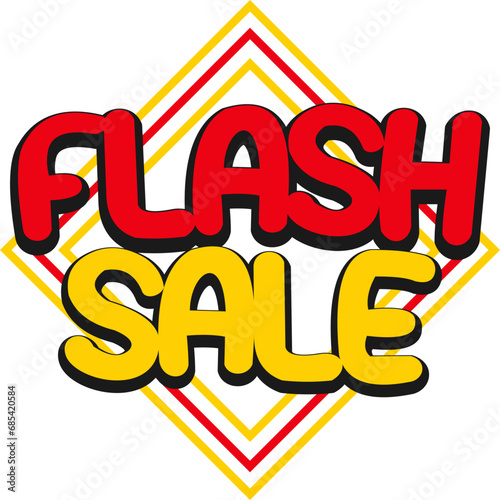 Flash Sale Text Effect Icon