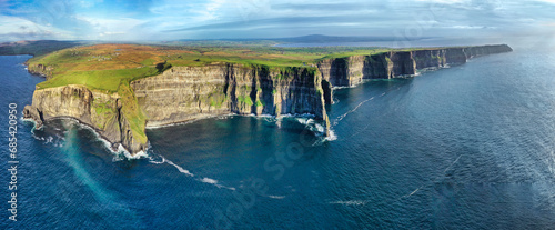 Fotografia Cliffs of Moher Aerial Panoramic
