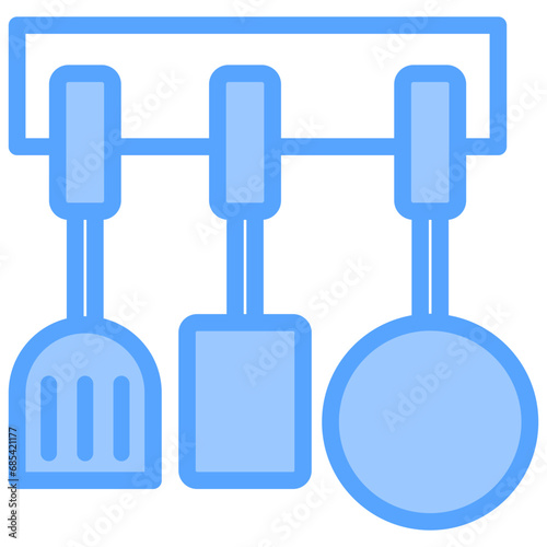 Kitchen Ware Blue Icon