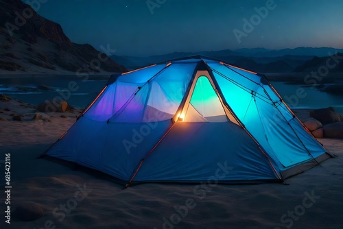 futuristic camping tent for high mountain, snow, textile, art highly detailed, fine details, hyper quality,  photo