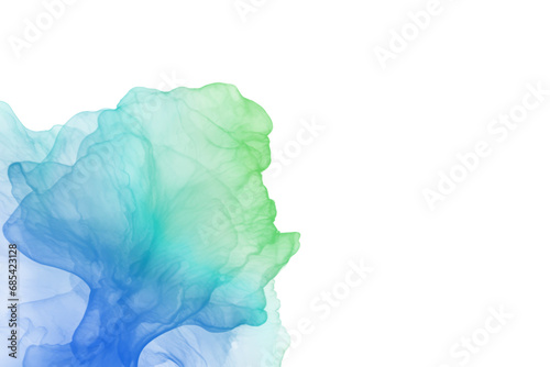 Abstract blue and green watercolor background, shape, design element. Colorful hand painted texture. abstract splash background