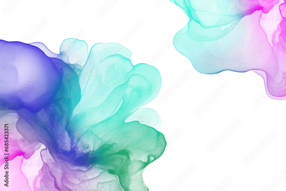 Abstract blue and green watercolor background, shape, design element. Colorful hand painted texture. abstract splash background