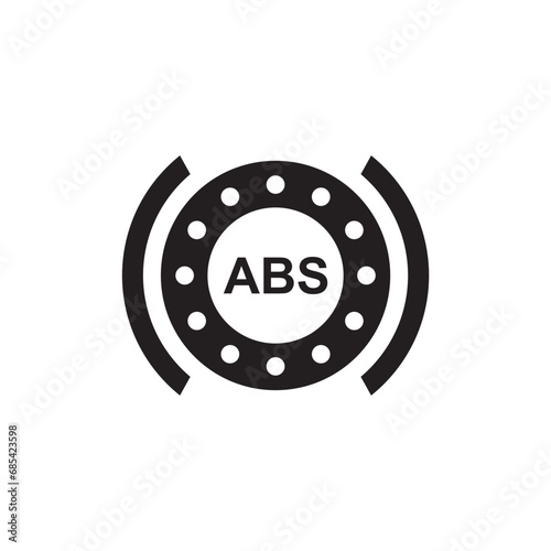 abs icon , automotive icon vector photo