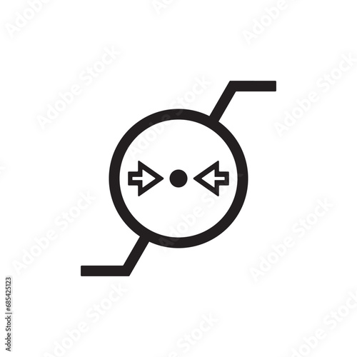 atmospheric pressure limitation icon symbol sign vector