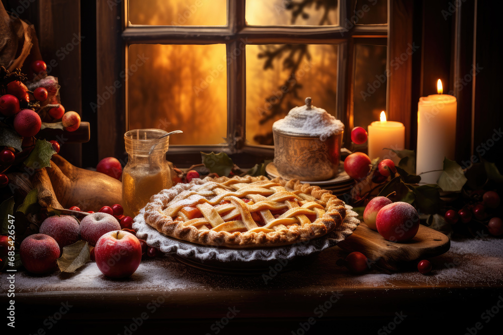 Golden Hour Apple Pie, holiday cheer