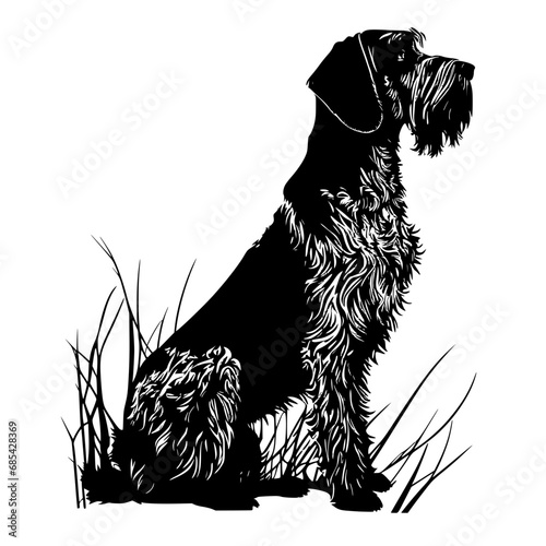 German Wirehaired Pointer svg