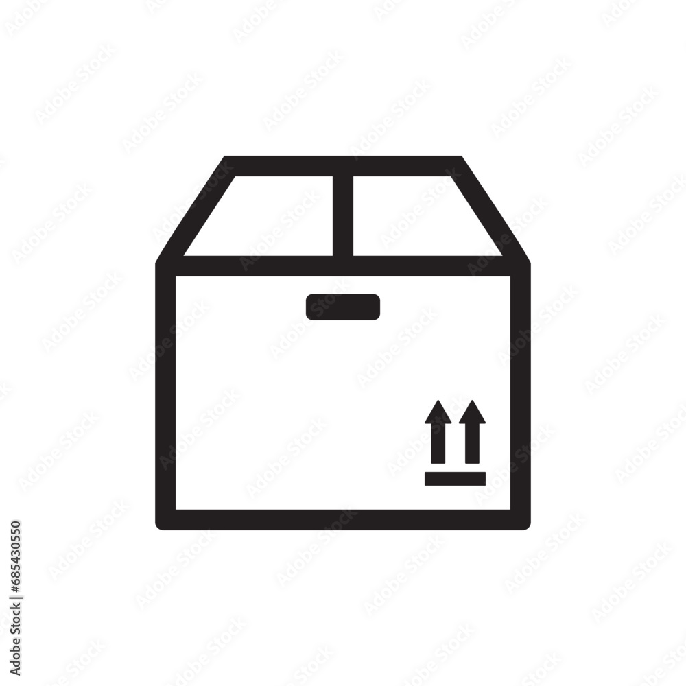 packaging box icon symbol sign vector packaging box icon symbol sign vector