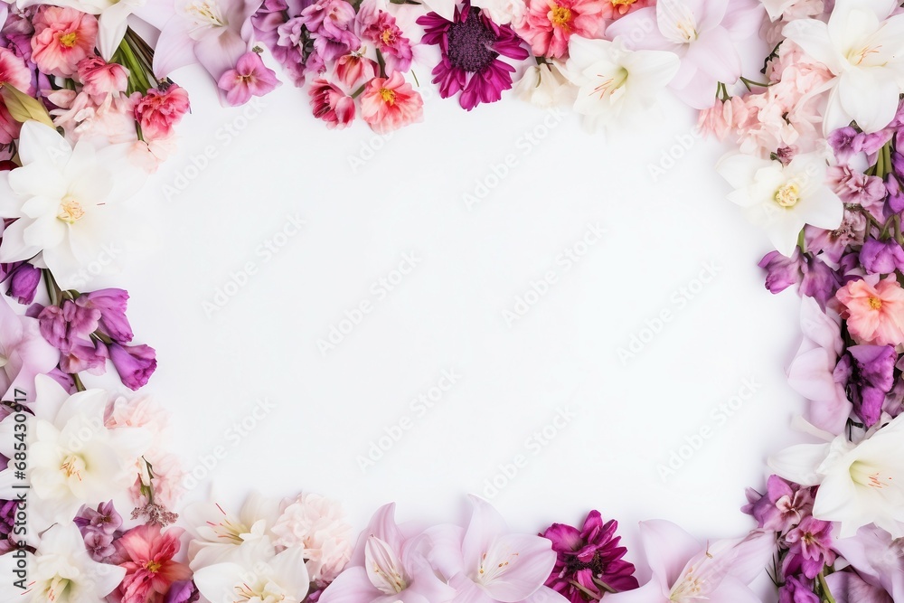 pink rose petals frame with solid white background. overlay texture with copy space pink rose petals frame with solid white background. overlay texture with copy space