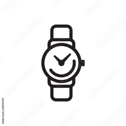 Smartwatch vector icon. Vector illustration
