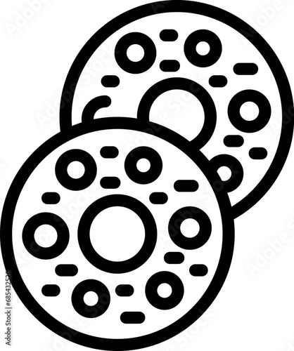 Fast food addiction icon outline vector. Passive lifestyle. Adult fat man