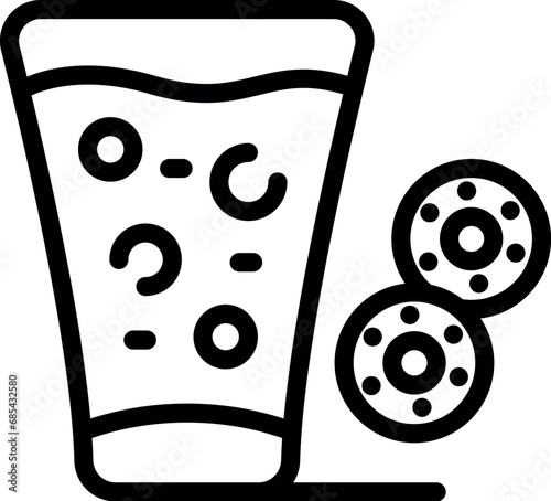 Alcohol addiction living icon outline vector. Patient adult. Bad man danger