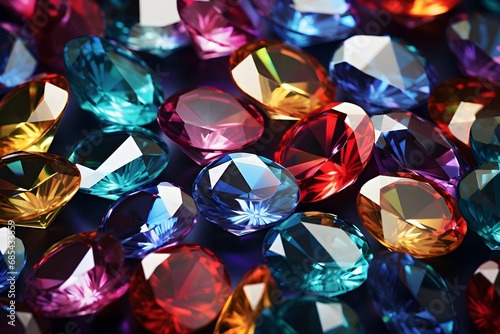 Colorful diamonds background