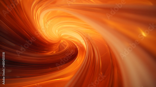 Abstract hot tunnel swirl with the light in the end
