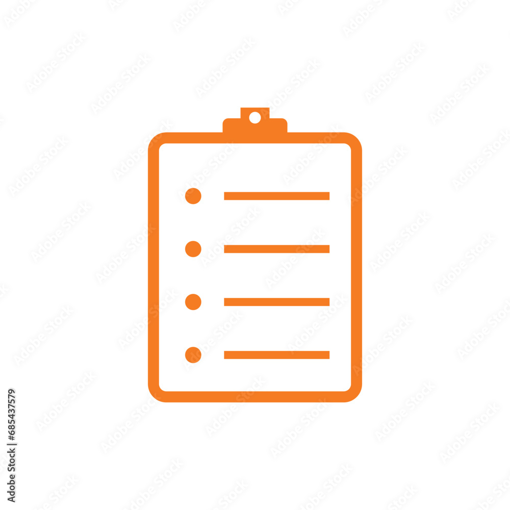 Flat clipboard icon symbol vector Illustration. Flat clipboard icon symbol vector Illustration.