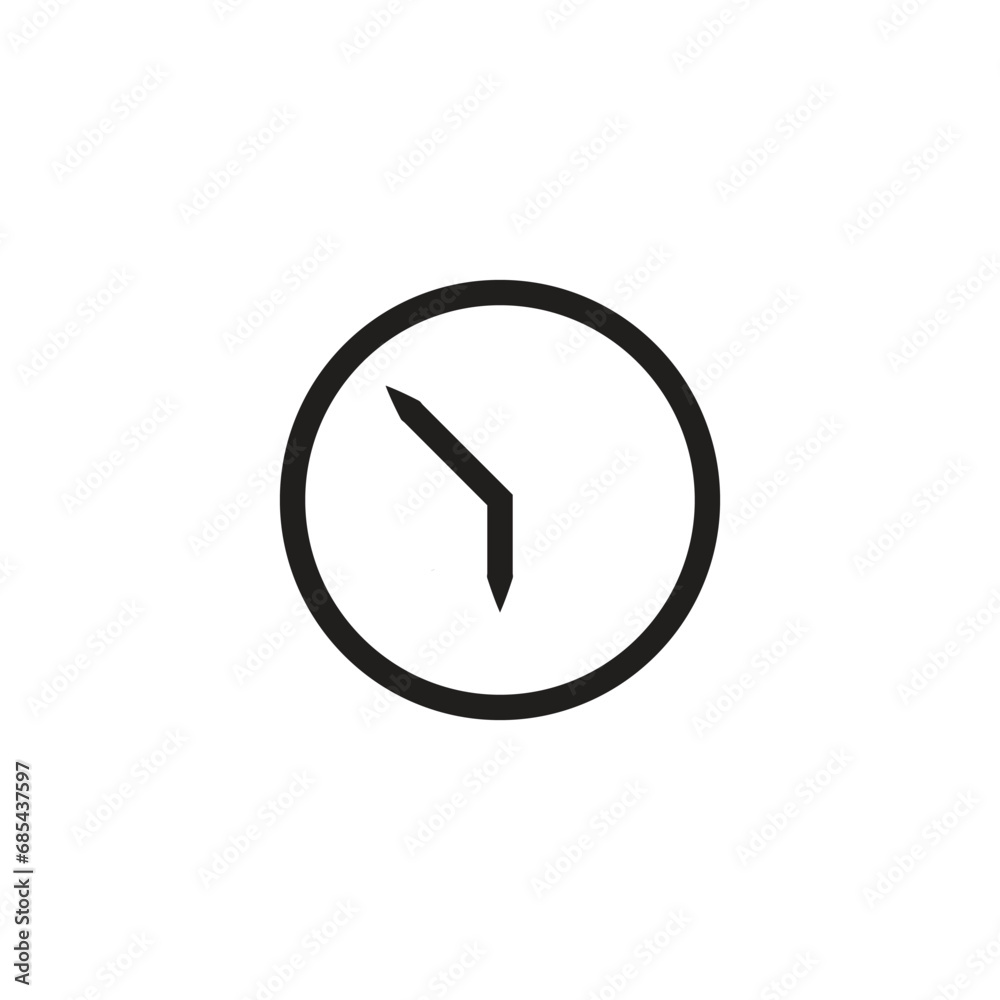 Clock Icon in trendy flat style isolated on grey background. Time symbol for your web design. Clock Icon in trendy flat style isolated on grey background. Time symbol for your web design.